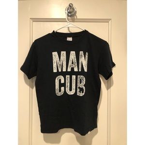 Heavy Cotton Black T-shirt Boys Youth Medium